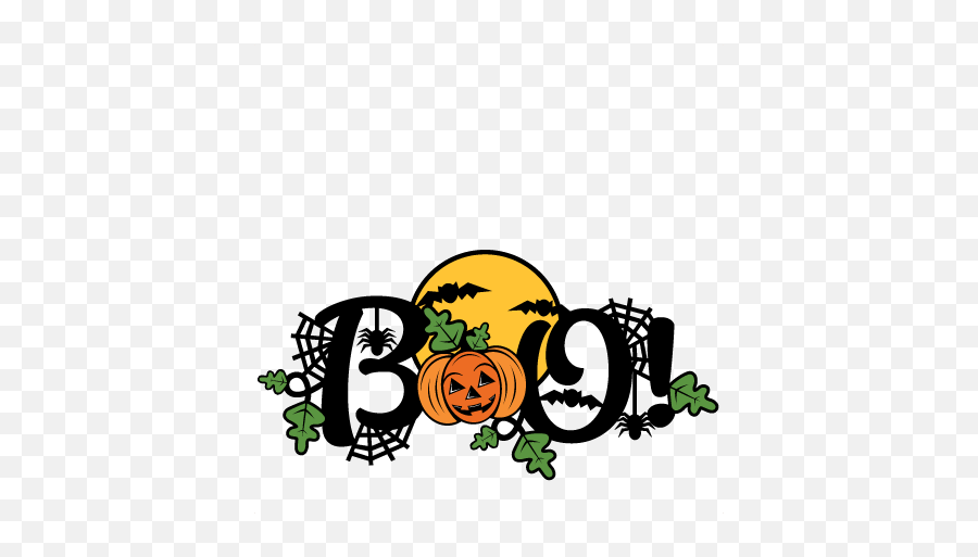 Svg Cuts Scrapbook Cut File - Cute Halloween Clipart Boo Png,Cute Halloween Png