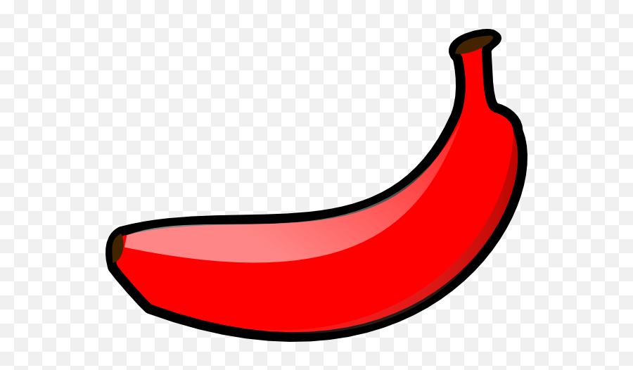 Red Banana Clip Art - Vector Clip Art Online Red Banana Clipart Png,Banana Clipart Png