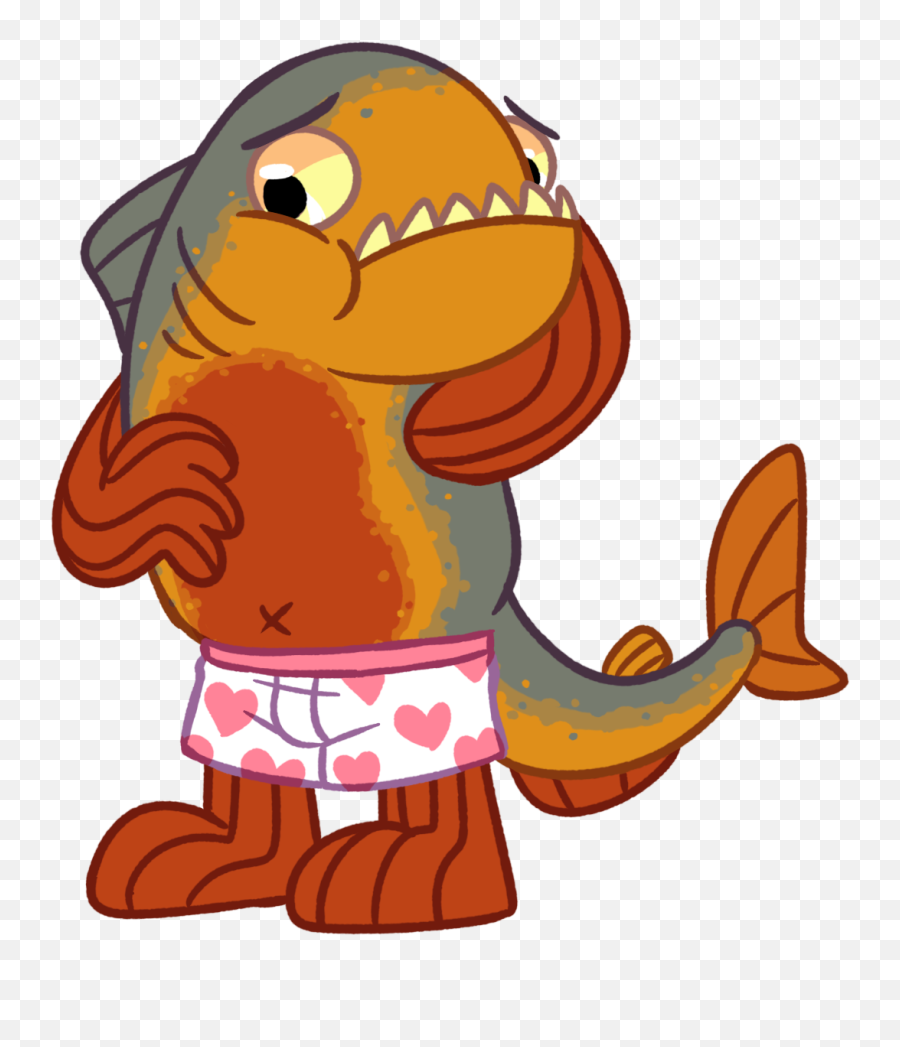 Download Chubby Piranha In Boxers Png Image With No - Cartoon,Boxers Png