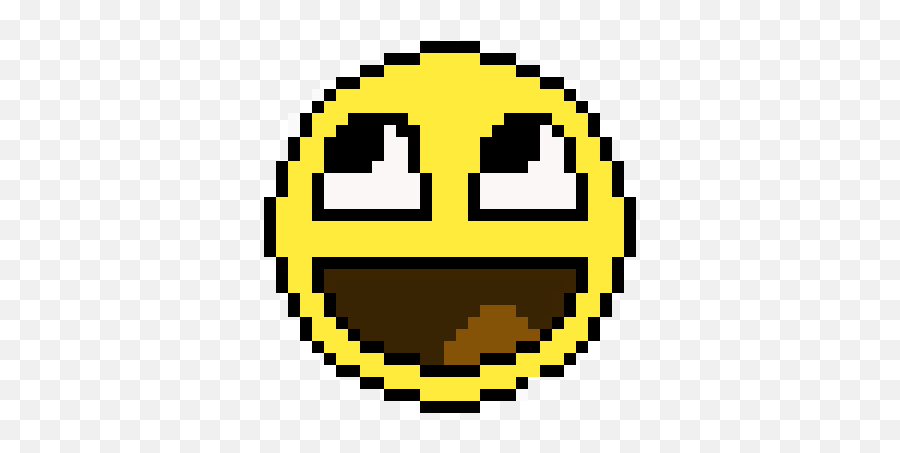 Download Derp Face - Minecraft Pixel Art Easy Png,Happy Face Transparent Background