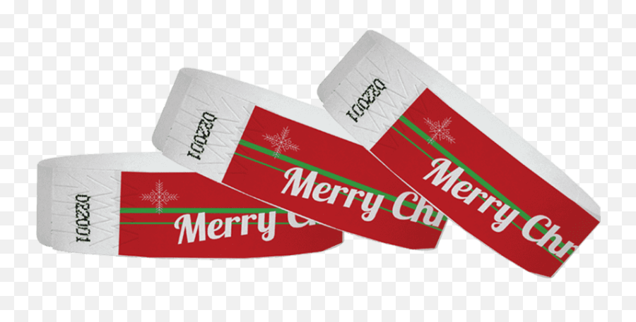 34 Tyvek Wristband Merry Christmas - Paper Png,Merry Christmas Logo