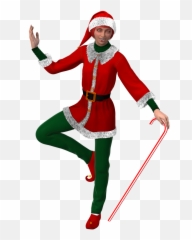Elf Transparent Png - Woman Christmas Elf Png