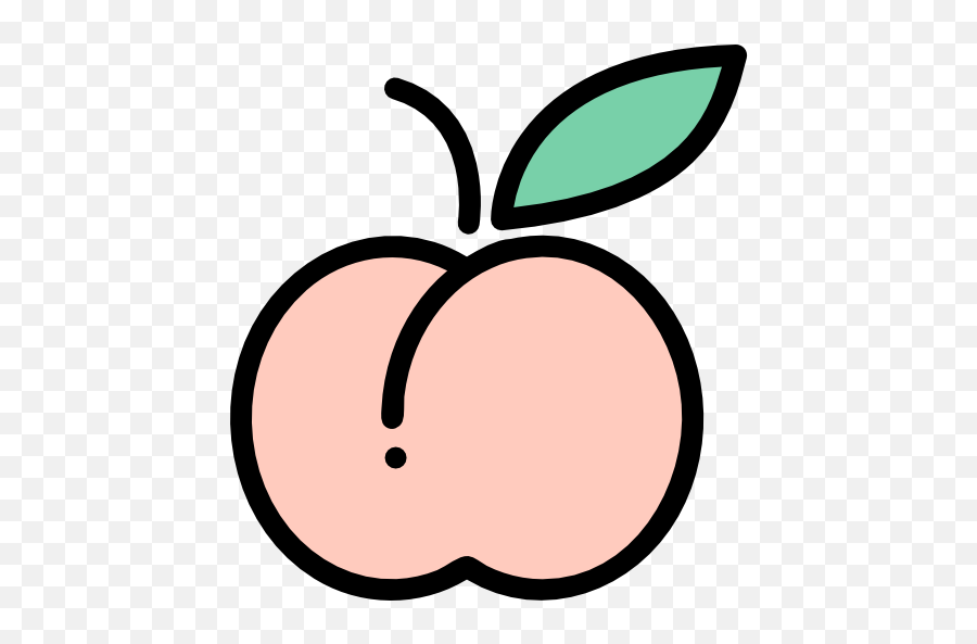 Peach - Free Food Icons Cute Peach Icons Png,Peach Png