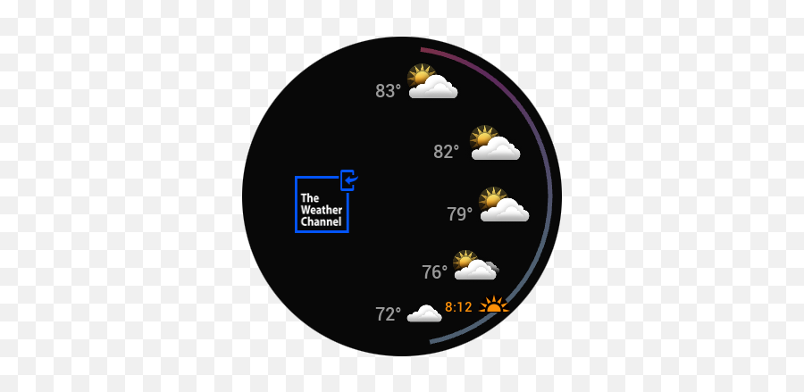 Weather Channel App To Galaxy S8 - Circle Png,The Weather Channel Logo