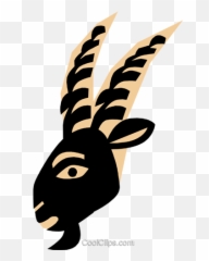 Cool Goat Head Royalty Free Vector Clip - Cabeça De Bode Em Vetor Png,Goat Head Png
