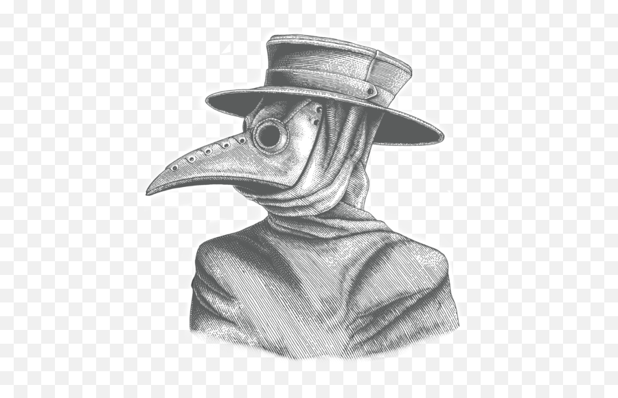 Doctor Mask Disguise Grey - Drawing Plague Doctor Png,Plague Doctor Png