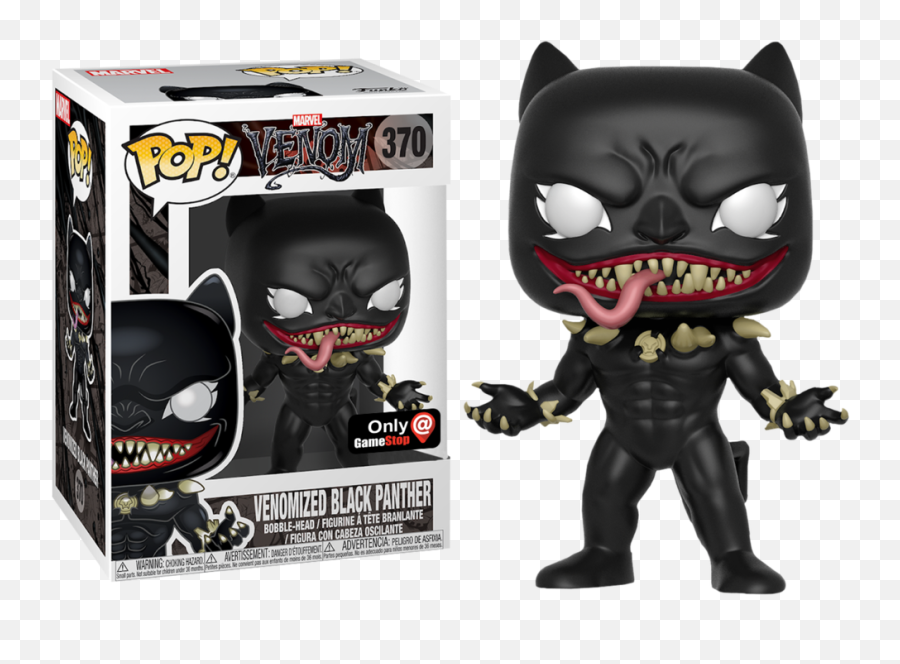 Marvel - Venom Venomized Black Panther Gamestop 370 Venomized Black Panther Funko Pop Png,Marvel Black Panther Png