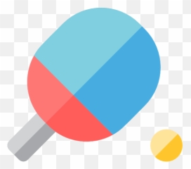 Ball Paddle Ping Pong Racket Table Tennis Icon 39419 - Blue Ping Pong Racket Png