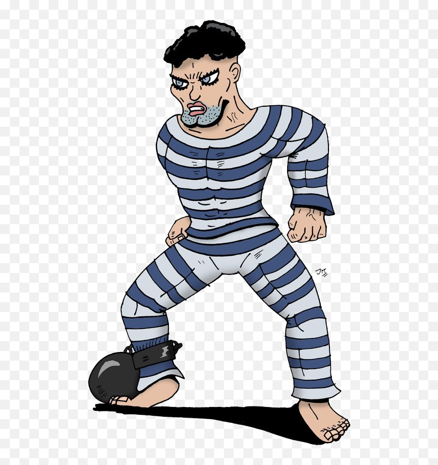 Prisoner Cartoon Png Clipart - Cartoon Prisoner Png,Prisoner Png