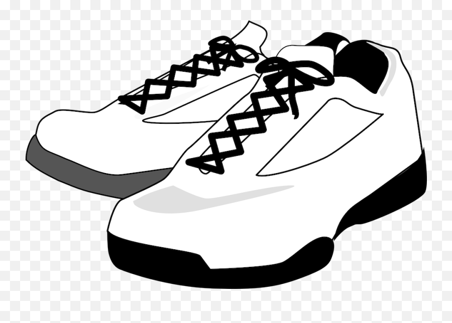 Sneakers Tennis Shoes Footwear - Shoes Clip Art Png,Sneakers Png