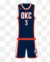 Oklahoma City Thunder Away Third - Okc Thunder Jersey Png,Oklahoma City Thunder Logo Png