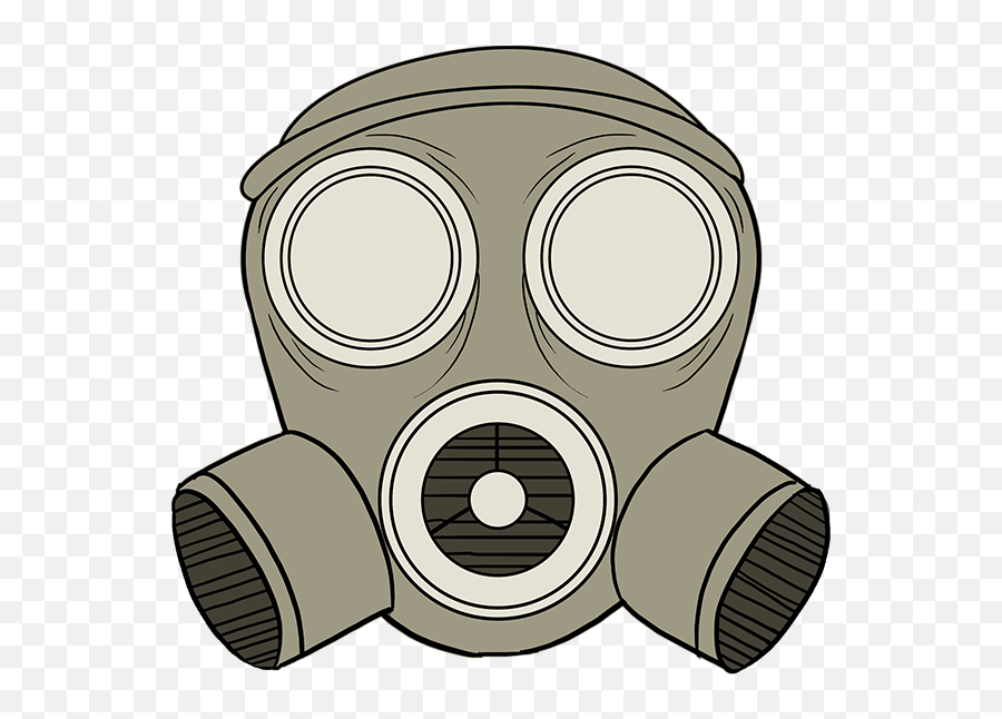 Draw A Gas Mask - Gas Mask Ww2 Drawings Easy Png,Gas Mask Transparent