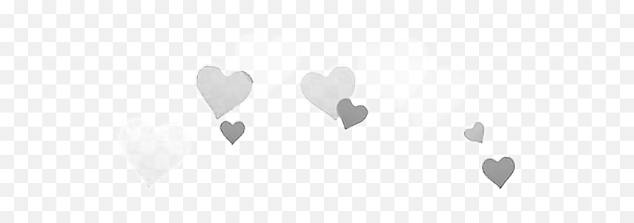 Hearts Heart Crown Heartcrown White Overlay Cute Tumblr - Heart Macbook Photo Booth Png,Heart Crown Png