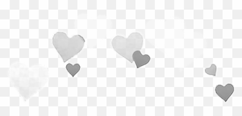 Hearts Crown Heartcrown White Overlay Cute Tumblr - Macbook Photo Booth png