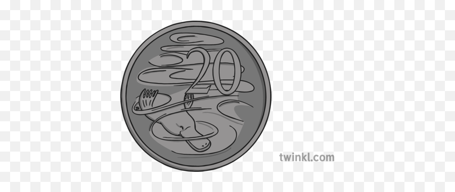 Australian Twenty Cent Coin Illustration - Twinkl Language Png,Cent Png