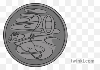Australian Twenty Cent Coin Illustration - Twinkl Language Png,Cent Png
