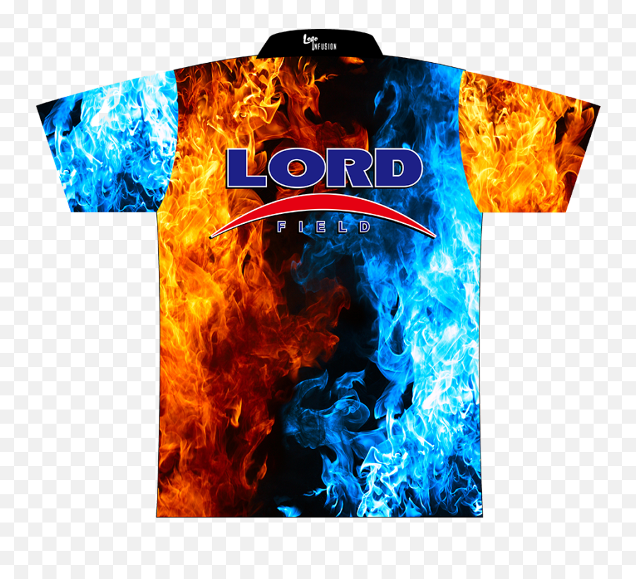 Lord Field Redblue Flames Dye - Sublimated Shirt Red And Blue Flames Background Png,Blue Flames Png