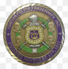 Omega Psi Phi Founders Medallion Coin Set - Solid Png,Omega Psi Phi Png