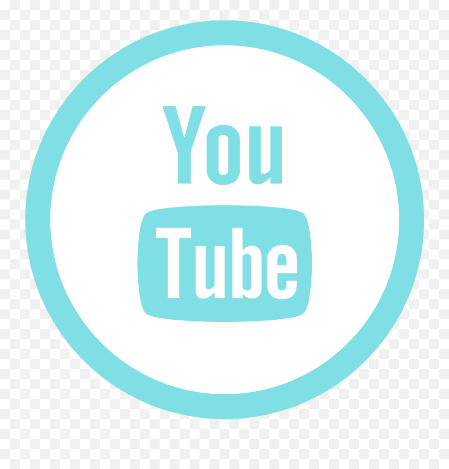 Color Free Social Media Round Bold Icon - Dot Png,Blue Youtube Logo