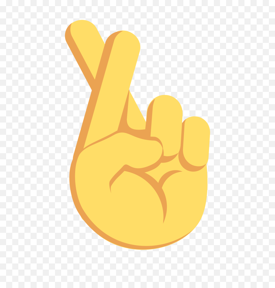Index Finger Crossed Emoji Emoticon Png
