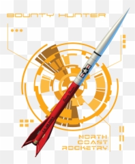 North Coast Rocketry Flying Model Rocket Kit Bounty Hunter Ncr 204 - North Coast Rocketry Bounty Hunter Png,Bounty Hunter Logo