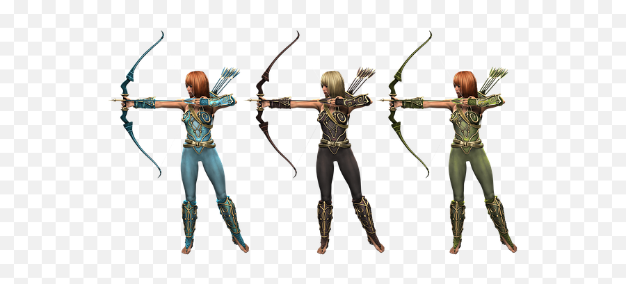 Costume - Female Archer Silhouette Png,Archery Png