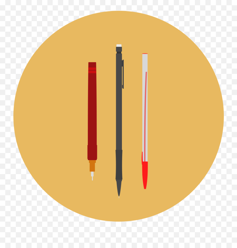 Pencil Icon - Pencil Pen Flat Icon Png,Free Pencil Icon