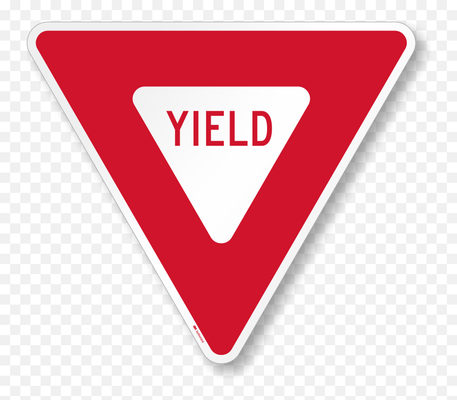 Reflective Yield Sign - Yield Sign Shape Png,Icon Bump Stops