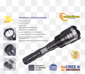 Download Hd Emerald Z Plus Torch Flashlight - Portable png