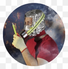 Emergency Fire Set For A Safe Escape - Gas Mask png