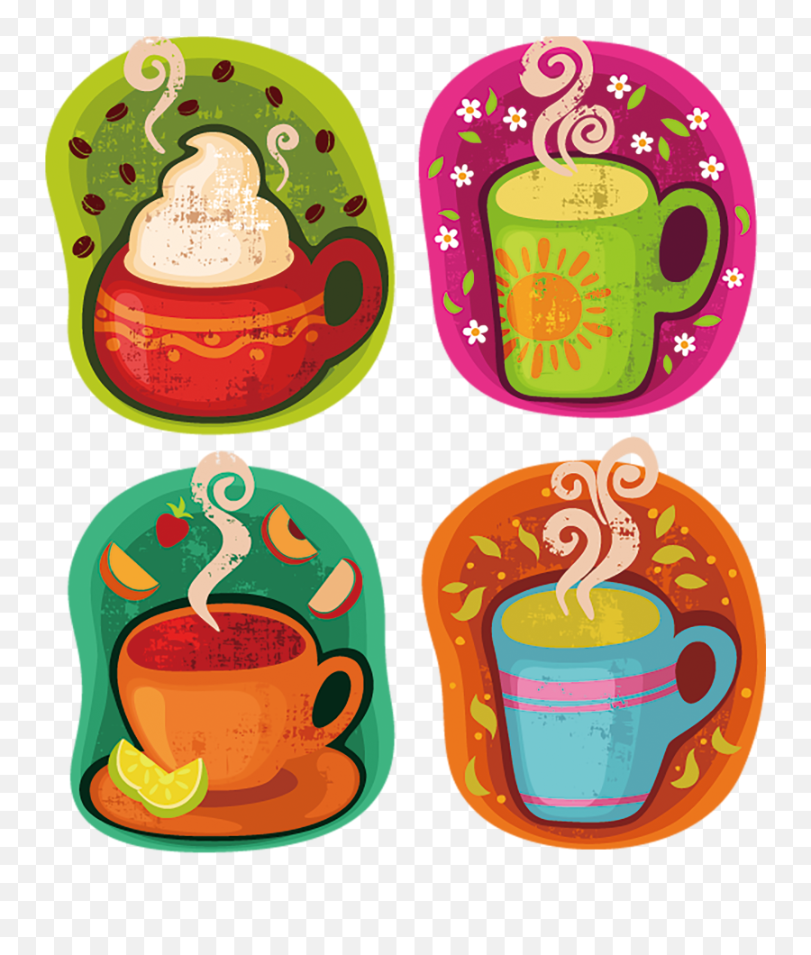 Download Free Coffee Tea Chocolate Juice Hot Orange Label - Clip Art Hot Drinks Png,Label Icon