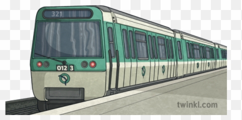 Metro Train No Background Paris France Landmarks Public - Sign png