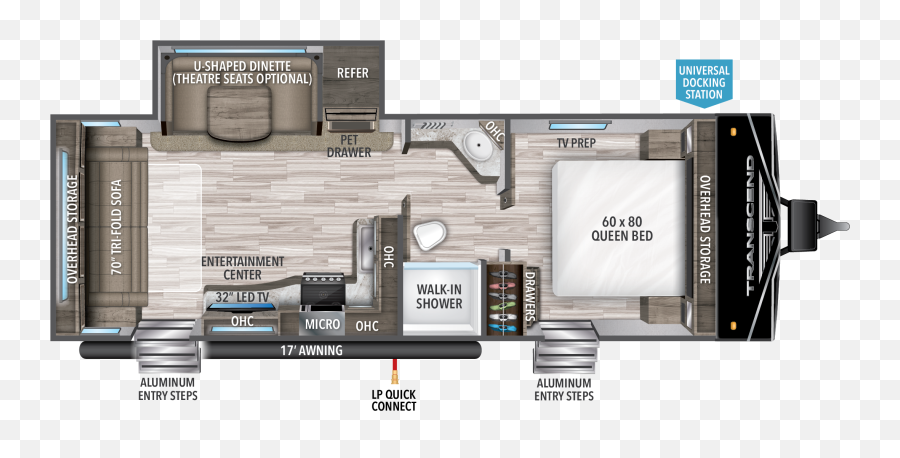 245rl Grand Design Transcend Png Icon Tri - fold