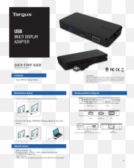 Targus Usb Multi Display Adapter User Guide - Portable png