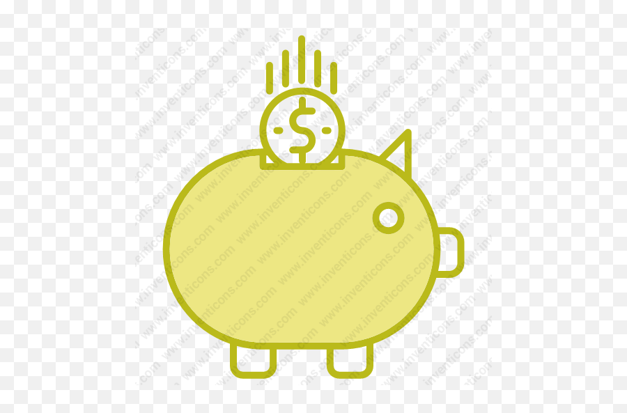 Download Piggy Bank Vector Icon Inventicons - Language Png,Piggy Icon