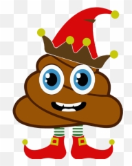 Elf Clipart Poop 5 - Cartoon Elf Pooping Png,Shit Emoji Png