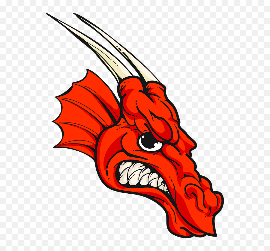 Openclipart - Clipping Culture Red Dragon Head Cartoon Png,Drake Icon