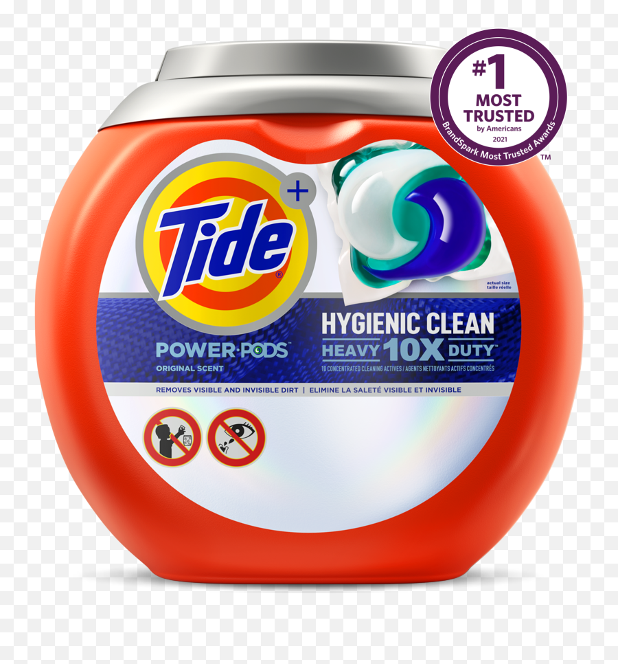 Tide Hygienic Clean Heavy Duty 10x Power Pods Original - Tide Laundry Pods Png,Cleaning Icon Set