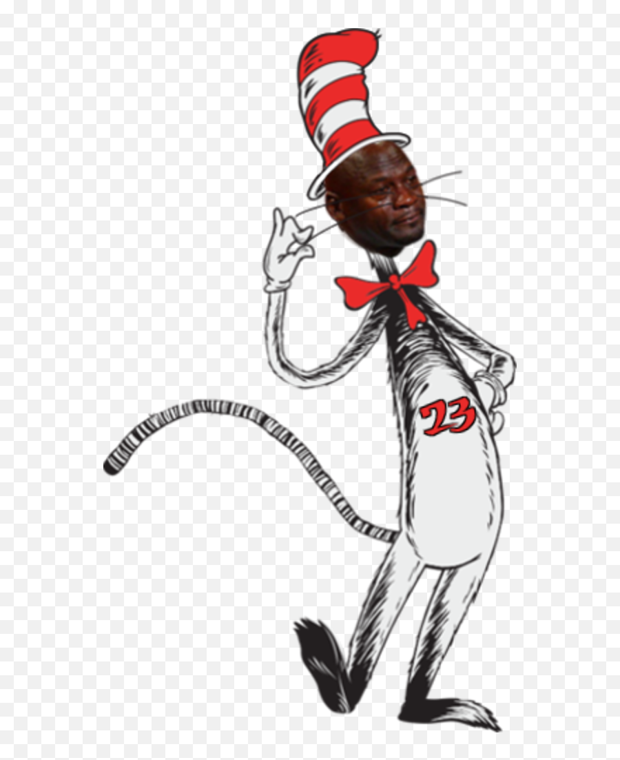 Crying Jordan Clipart - Cat In The Hat Knows Png,Michael Jordan Crying Png
