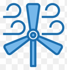 Wind Icon Turbine Green Innovation - Dot png