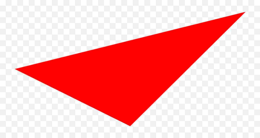 Triangle Example - Paper Plane Image Png,Red Triangle Png