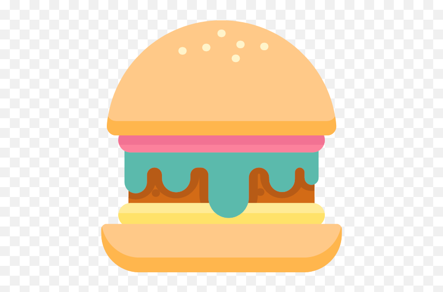 Flat Version Svg Burger Icon - Birthday Icons Png,Cheeseburger Icon
