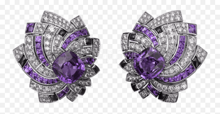 Purple Diamond Png Images Collection For Free Download - Amethyst Diamond Earring Cartier,Loose Diamonds Png
