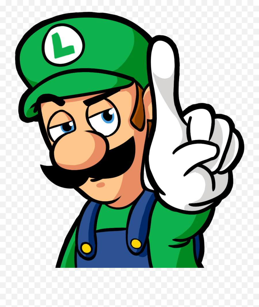 Luigi Emote - Cartoon Png,Luigi Head Png