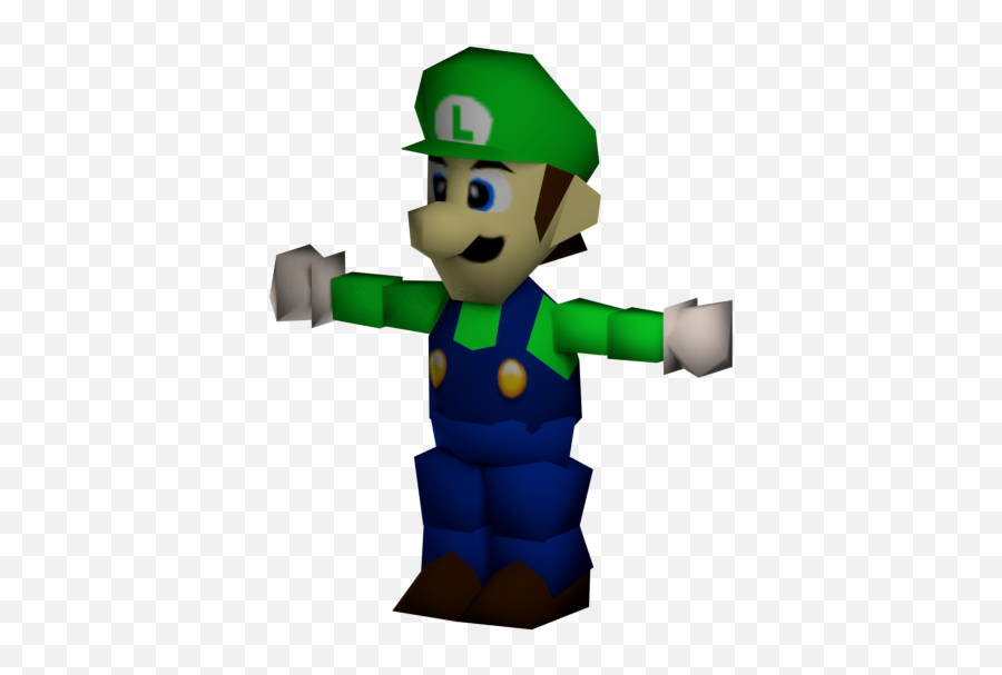 Nintendo 64 - Mario Golf Luigi The Models Resource Mario Golf 64 Mario Model Png,Luigi Hat Png