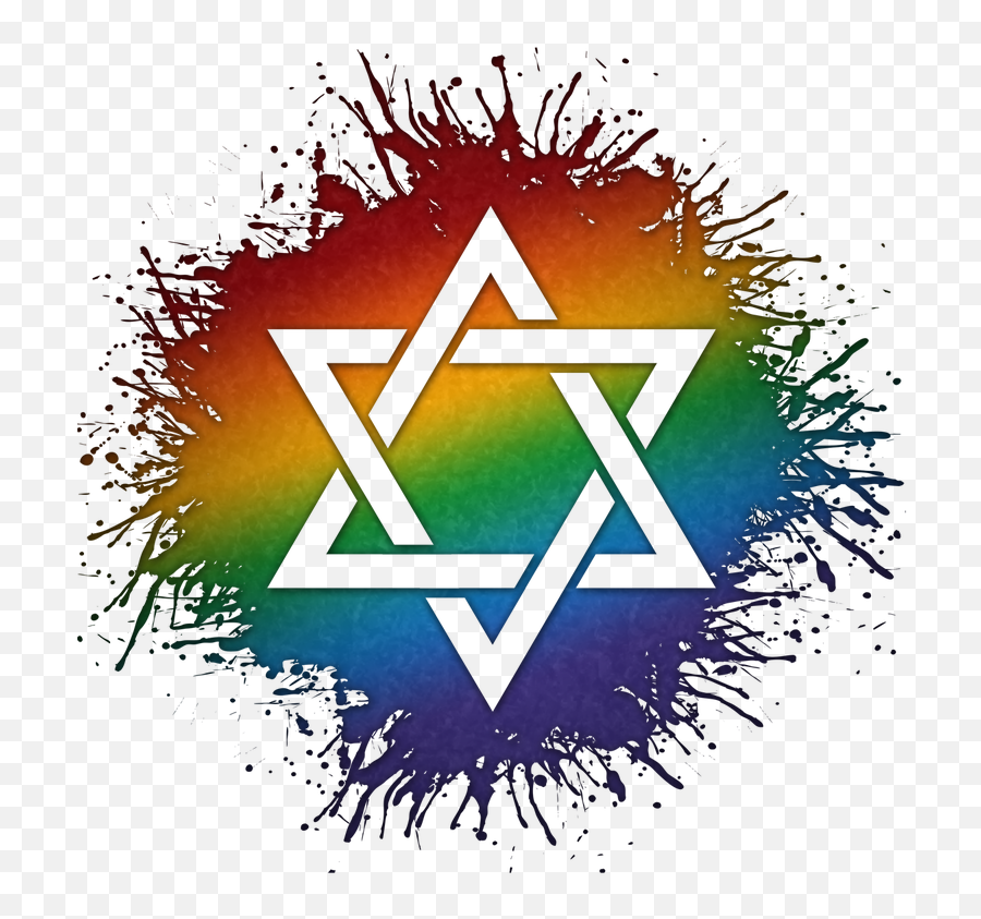 Rainbow Star Of David Gifts U0026 Gear Lgbtq Pride How Do You Rock Your - Yin And Yang Rainbow Png,Star Of David Transparent