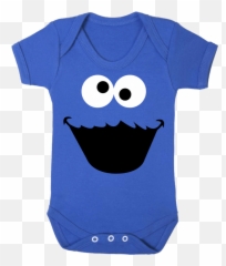Cookie Monster Inspired Baby Vest - Smiley Png,Cookie Monster Png
