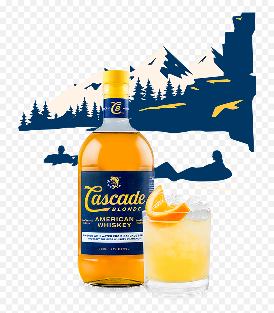 Cascade Blonde American Whiskey - Cascade Blonde Whiskey Png,Whiskey Png