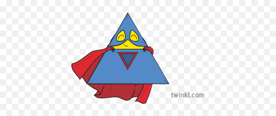 Ks1 Superhero Triangle 2d Shape Maths Super Hero Cape Mask - Triangle Png,Superman Cape Logo