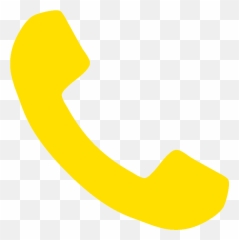 Download Contacts - Yellow Phone Icon Png Full Size PNG